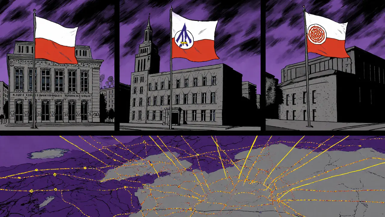 Tři krizová centra v Praze, Brně a Ostravě jako pevnosti na mapě ČR.