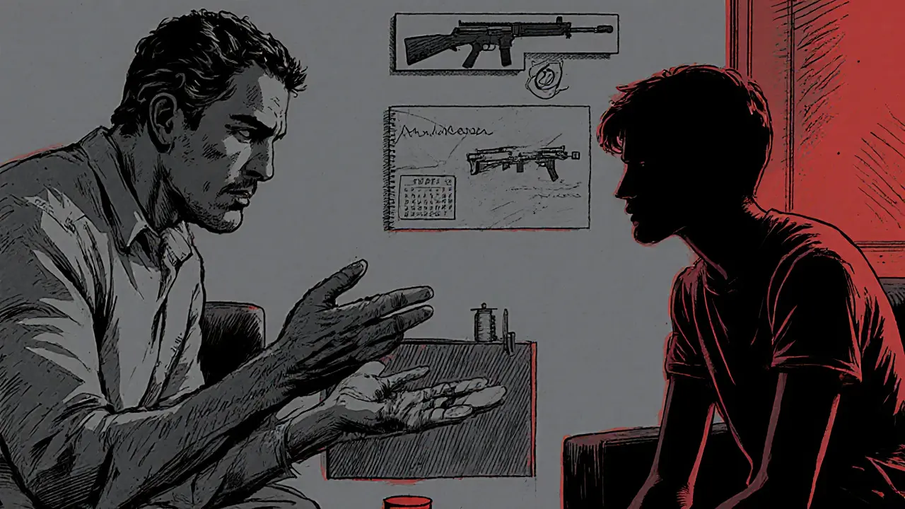 Rozhovor odhaluje varovné signály: zbraň, plán a úzkost.