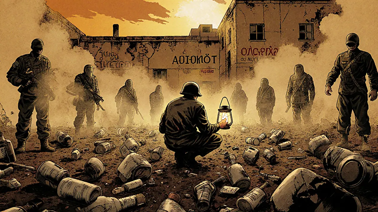 Klient na bitvišti závislostí drží lampu vnitřní motivace, terapeut ho vede.