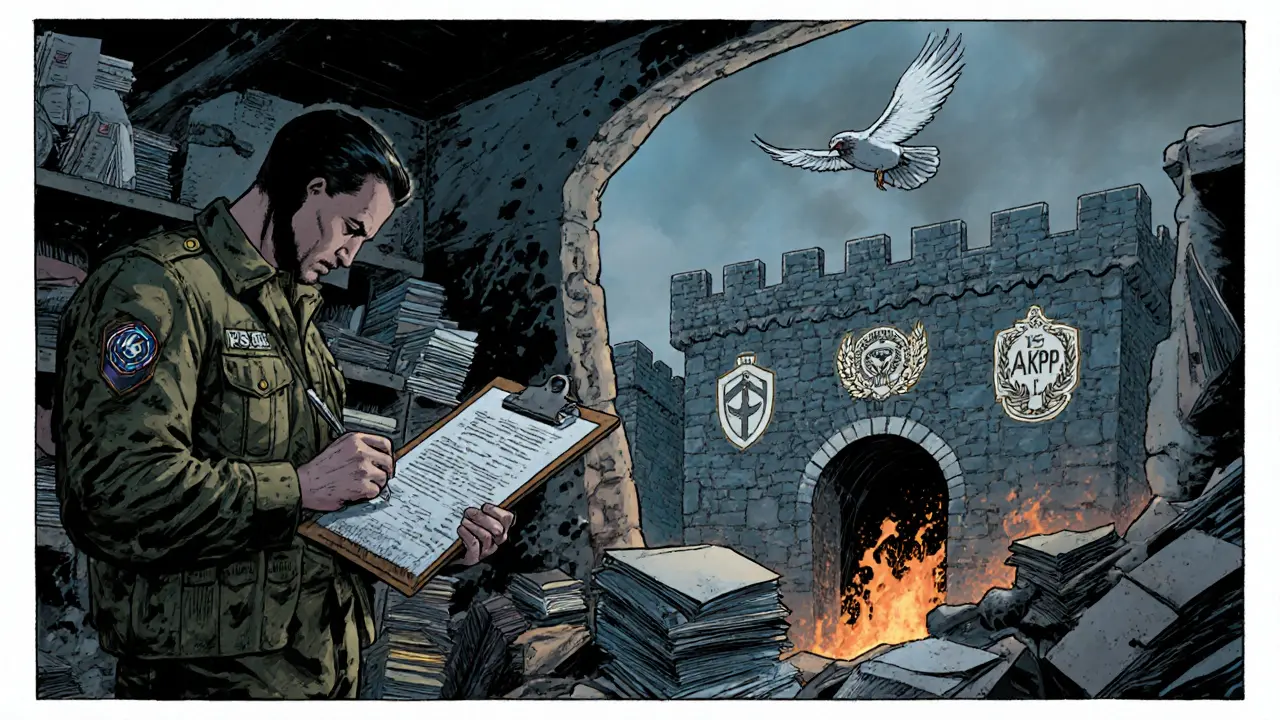 Klient sbírá důkazy a posílá je k etické komisi ve stylu vojenského velení.