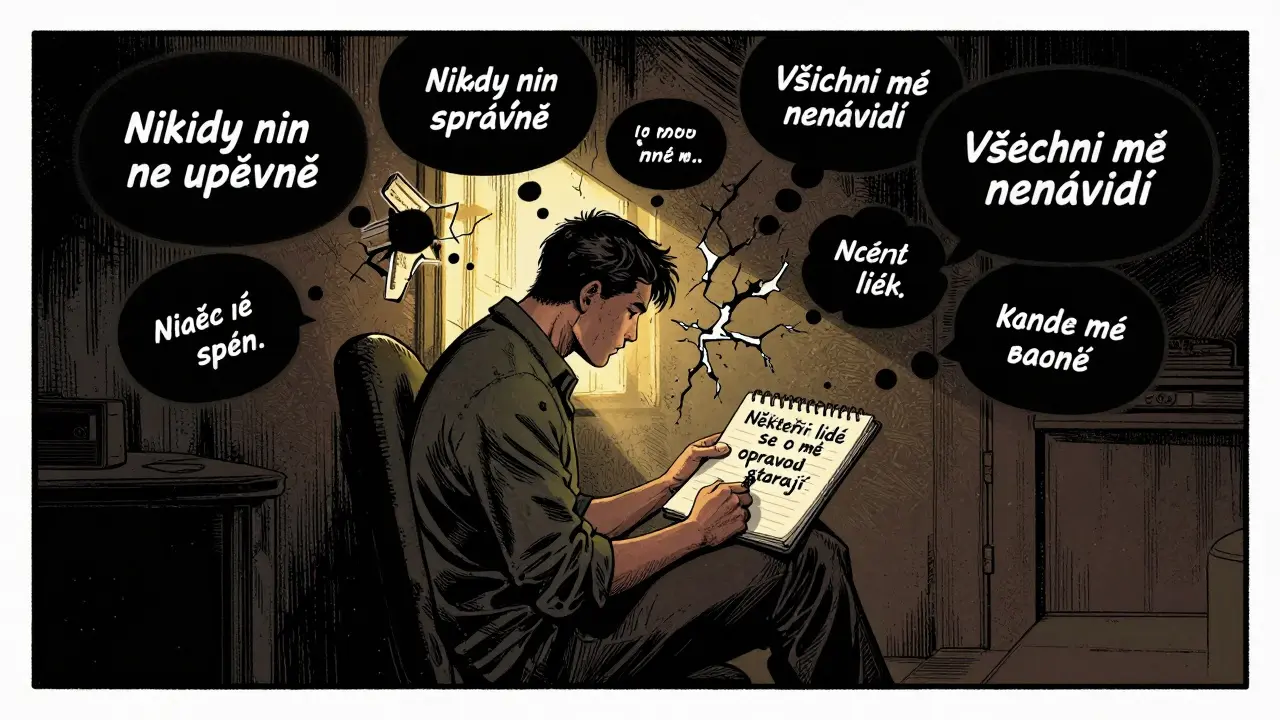 Kognitivní restrukturalizace: Jak změnit myšlenky, které drží v depresi a úzkosti