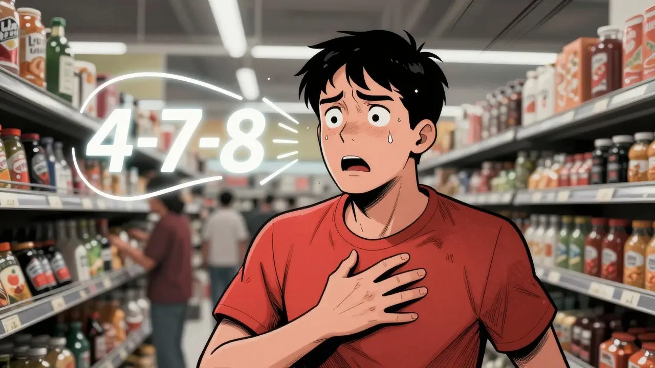 Krizové zvládání úzkosti: Dech, uzemnění a kontakt v akutní tísni