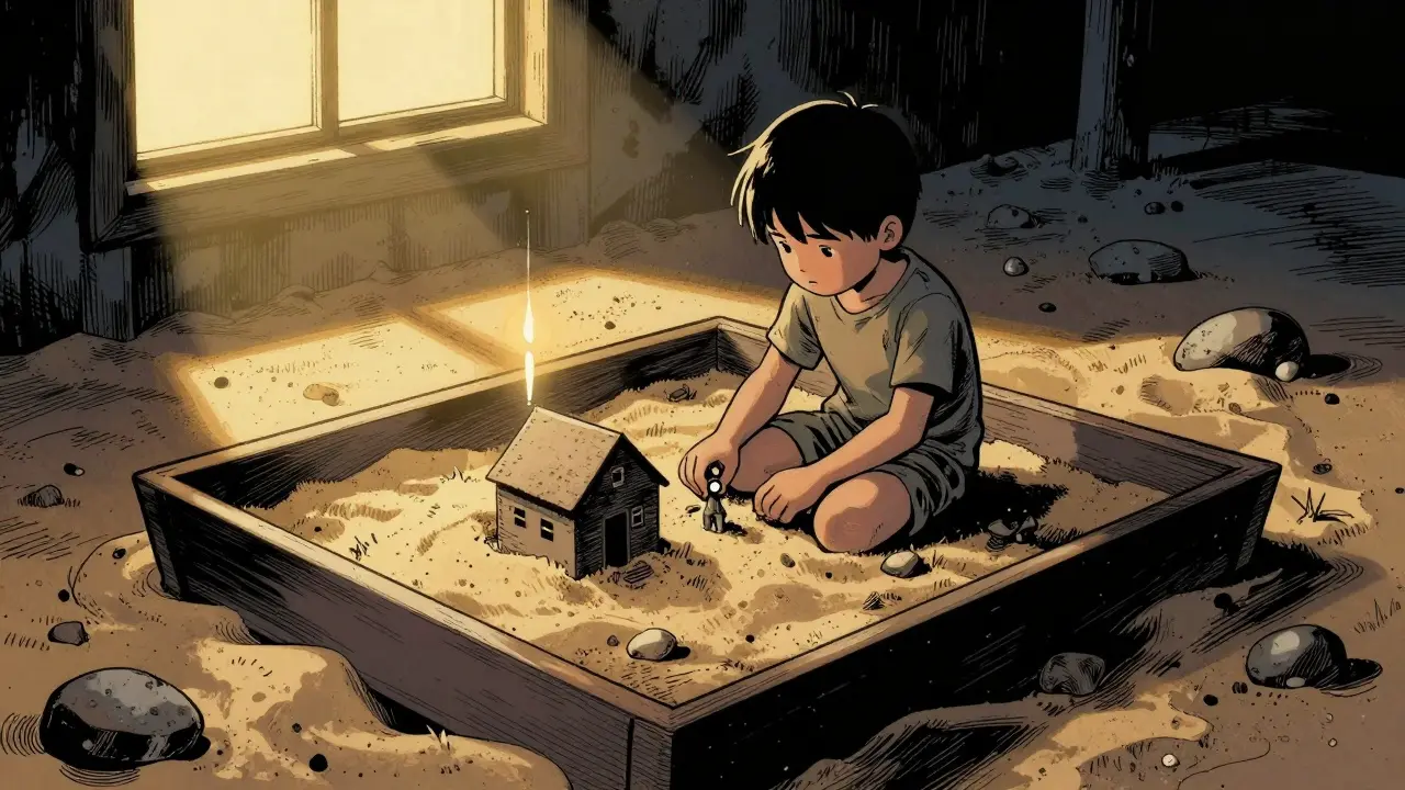 Pískoterapie: Jak práce s pískem pomáhá dětem zpracovat emoce bez slov