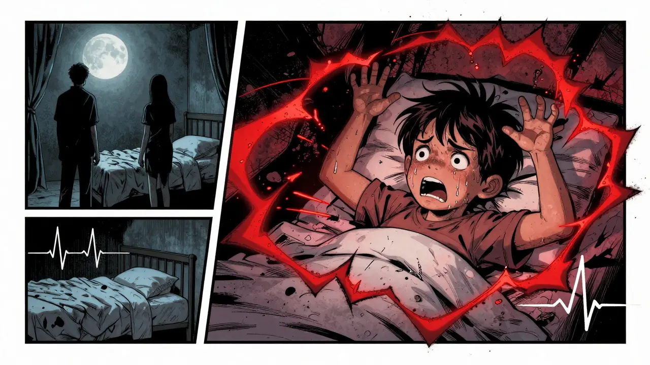 Noční děsy a noční můry u dětí: Jak terapeuticky pomoci se spánkem