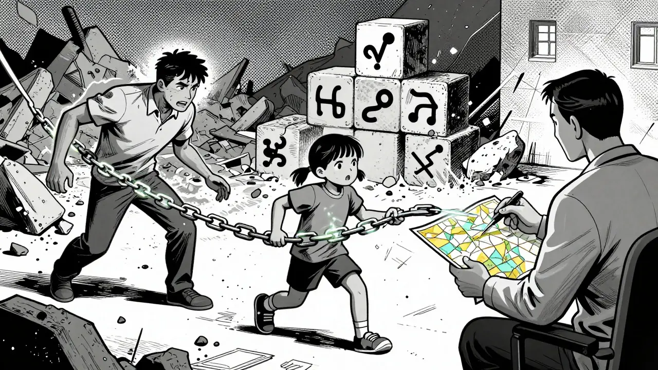 Terapeut přerušuje pouta mezi rodičem a dítětem