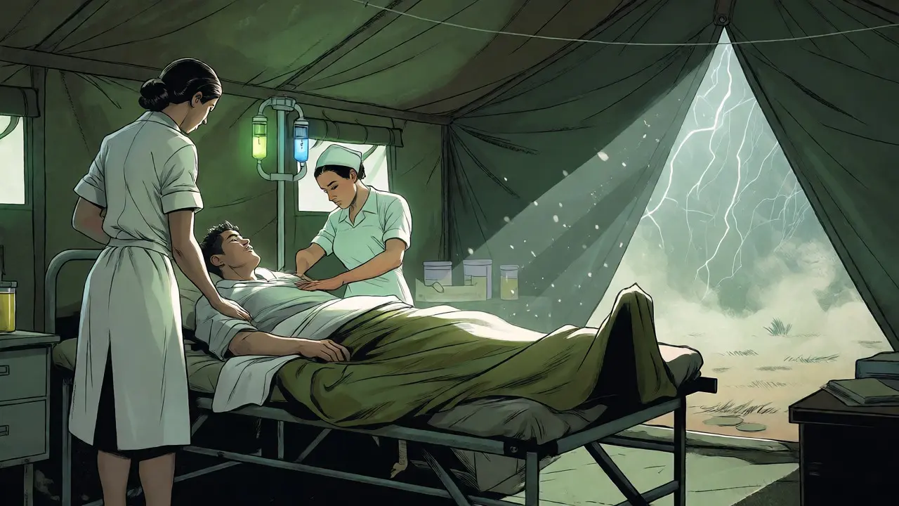 Lékařská péče při návratu k jídlu a prevence refeeding syndromu.